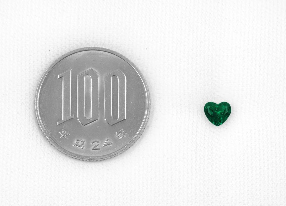 コロンビア産エメラルド0.48ct(中央宝石研究所宝石鑑別書付)
