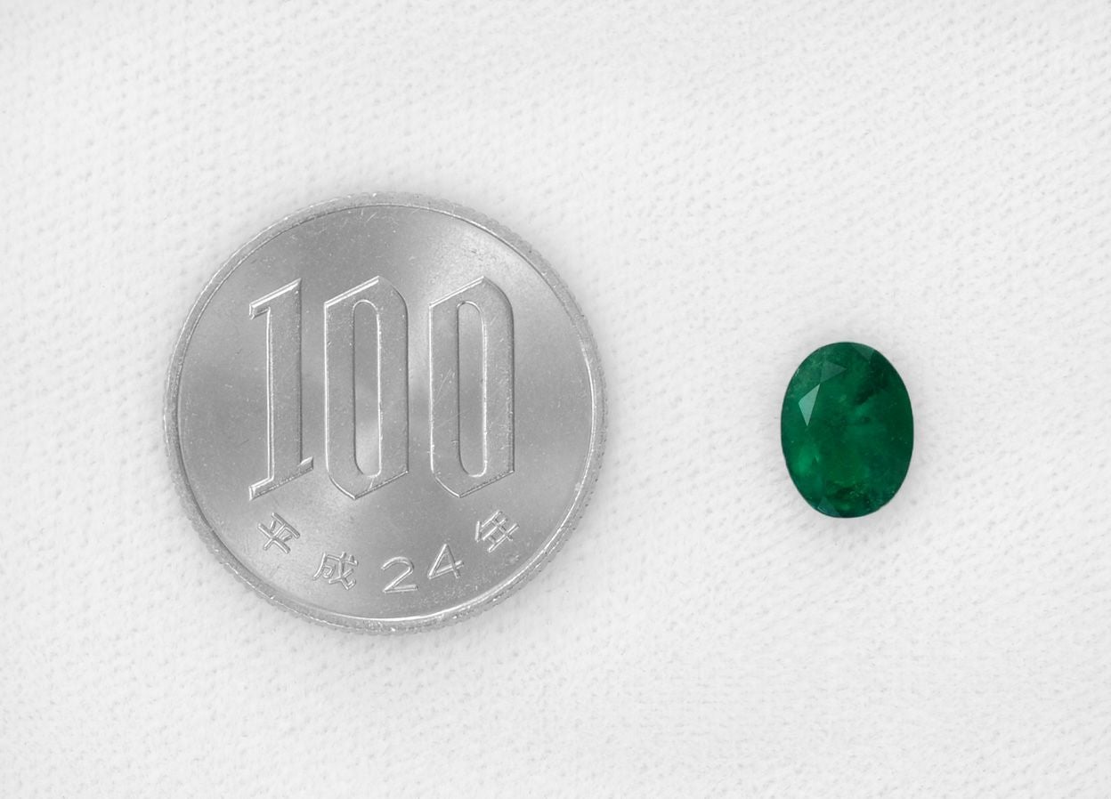 コロンビア産ムゾー鉱山エメラルド1.47ct(中央宝石研究所宝石鑑別書付