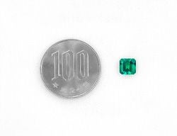 コロンビア産エメラルド1.06ct(中央宝石研究所宝石鑑別書付)