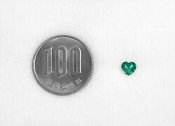 コロンビア産チボール鉱山無処理エメラルド(ノンオイル)0.569ct(中央宝石研究所宝石鑑別書付)