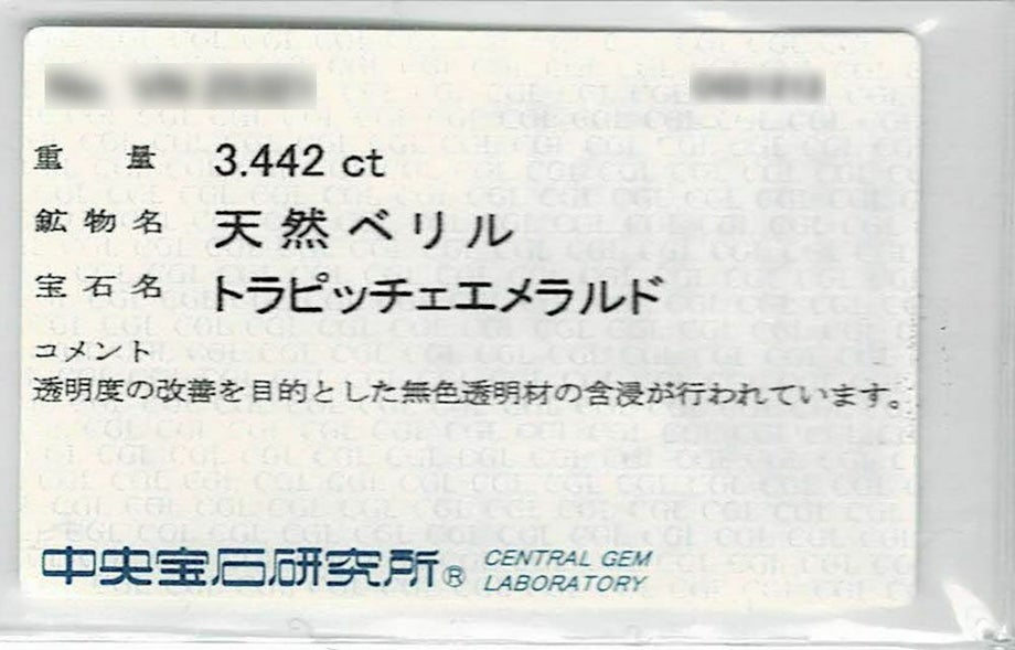 中央宝石研究所宝石鑑別ソーティング