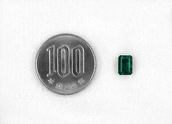 コロンビアムゾー鉱山エメラルド1.32ct(中央宝石研究所宝石鑑別書付)