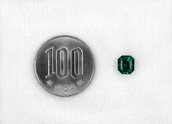 コロンビアムゾー鉱山エメラルド1.24ct(中央宝石研究所宝石鑑別書付)
