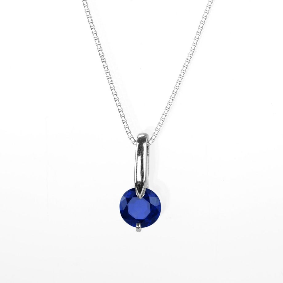 非加熱ブルーサファイア1.01ctプラチナネックレスダイヤ0.41ct付(GIA宝石鑑別書付)