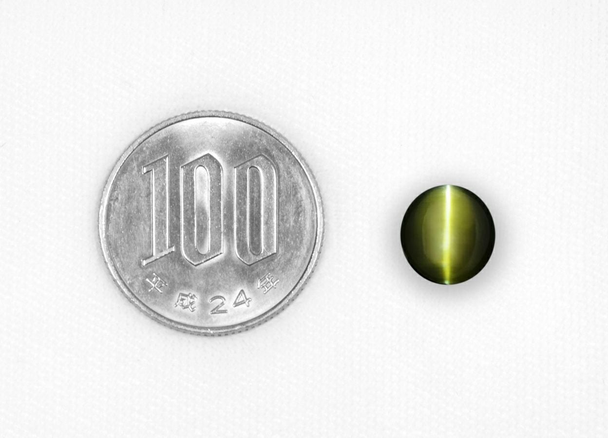 クリソベリルキャッツアイ5.41ct(中央宝石研究所宝石鑑別書付) | ユア