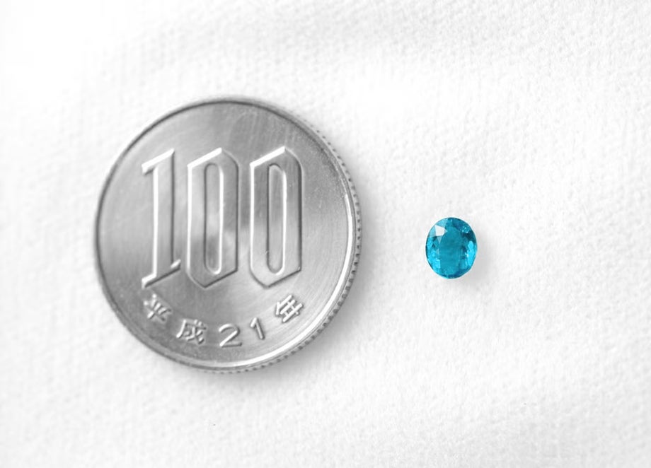 ブラジル産バターリャ鉱山パライバトルマリン0.411ct(中央宝石研究所宝石鑑別書 GRS宝石鑑別書 GIA宝石鑑別書付)