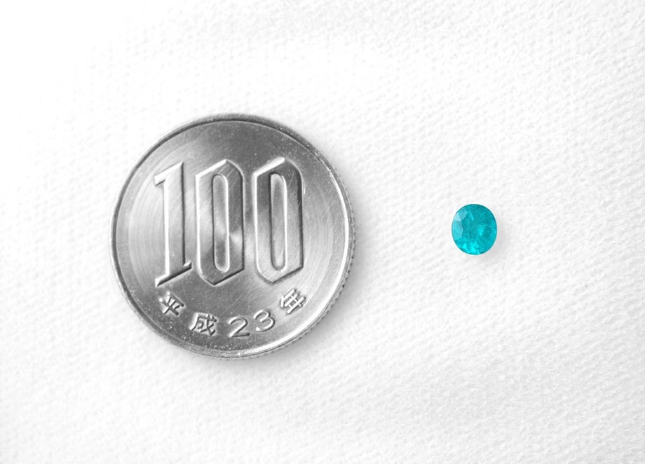 ブラジル産バターリャ鉱山パライバトルマリン0.31ct(中央宝石研究所宝石鑑別書 GRS宝石鑑別書 GIA宝石鑑別書付)