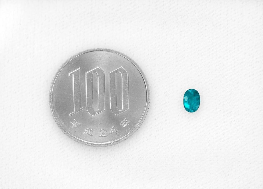 ブラジル産バターリャ鉱山非加熱パライバトルマリン0.37ct(GRS宝石鑑別書付)