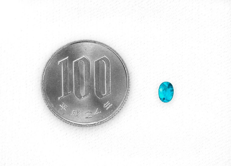 ブラジル産バターリャ鉱山パライバトルマリン0.386ct(中央宝石研究所宝石鑑別書 GRS宝石鑑別書付)
