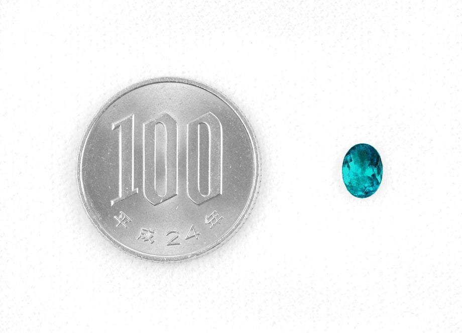 ブラジル産バターリャ鉱山パライバトルマリン0.517ct(中央宝石研究所宝石鑑別書 GRS宝石鑑別書 GIA宝石鑑別書付)