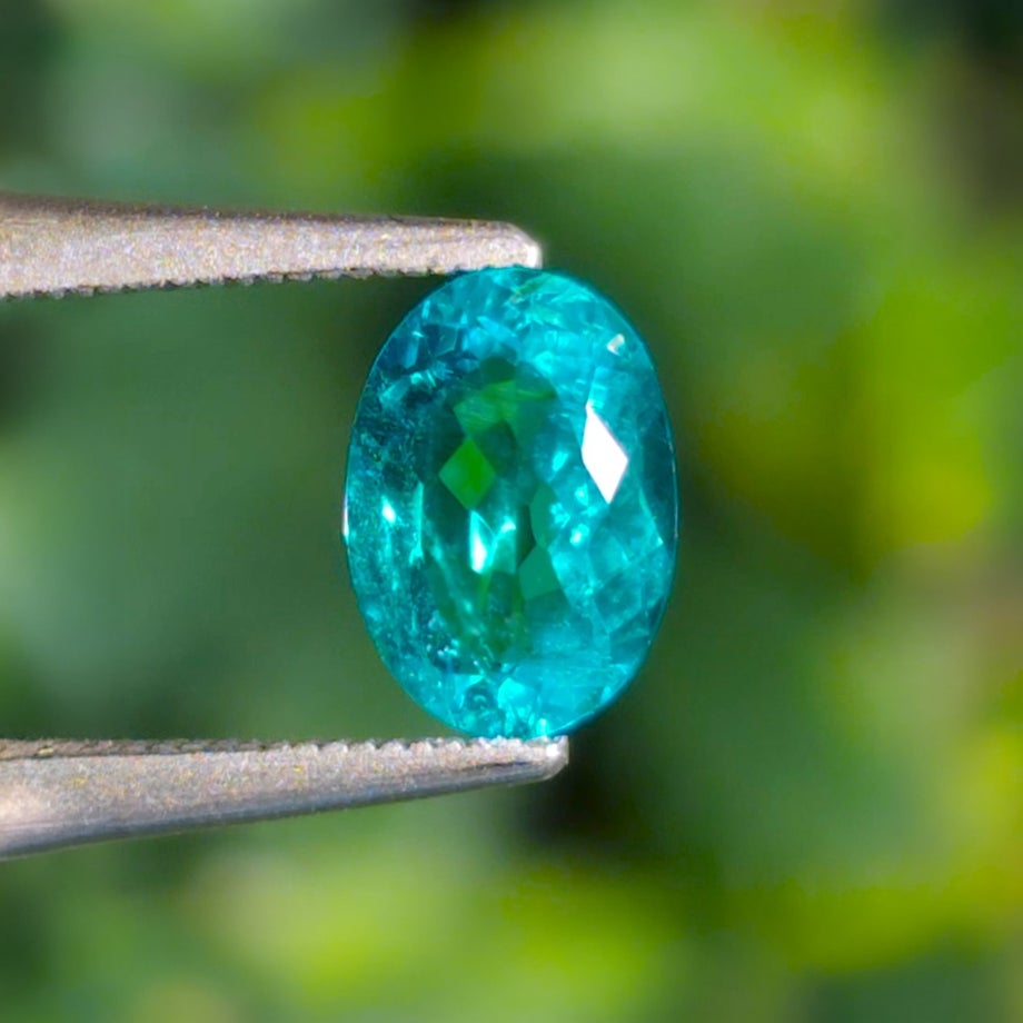 ブラジル産バターリャ鉱山パライバトルマリン0.53ct(中央宝石研究所宝石鑑別書 GRS宝石鑑別書 GIA宝石鑑別書付)