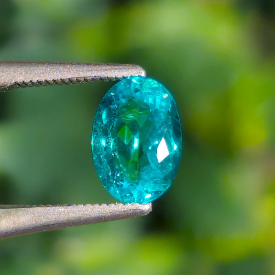 ブラジル産バターリャ鉱山パライバトルマリン0.53ct(中央宝石研究所宝石鑑別書 GRS宝石鑑別書 GIA宝石鑑別書付)