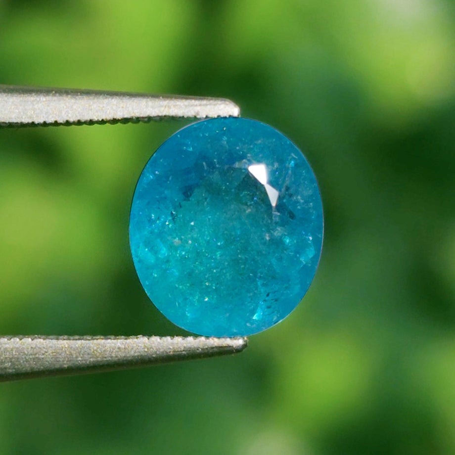 ブラジル産バターリャ鉱山パライバトルマリン1.216ct(中央宝石研究所宝石鑑別書 GRS宝石鑑別書付)