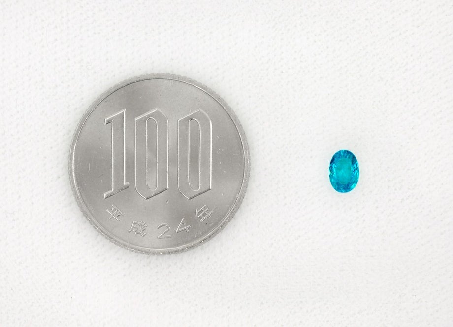 ブラジル産バターリャ鉱山パライバトルマリン0.358ct(中央宝石研究所宝石鑑別書 GRS宝石鑑別書 GIA宝石鑑別書付)