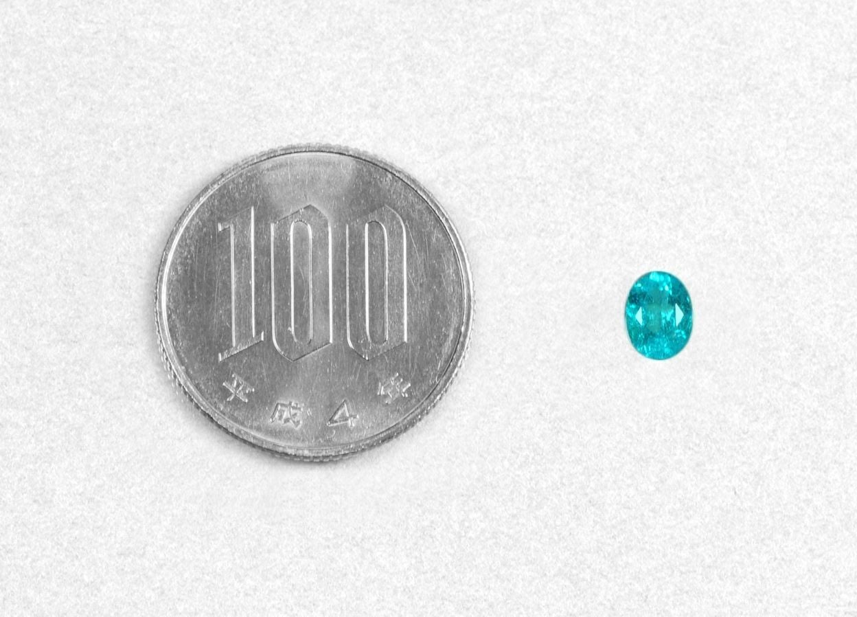ブラジル産バターリャ鉱山パライバトルマリン0.60ct(GRS宝石鑑別書 GIA宝石鑑別書付)
