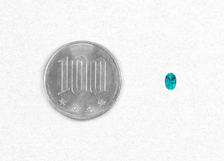 ブラジル産パライバトルマリン0.241ct(中央宝石研究所宝石鑑別書 GRS宝石鑑別書 GIA宝石鑑別書付)