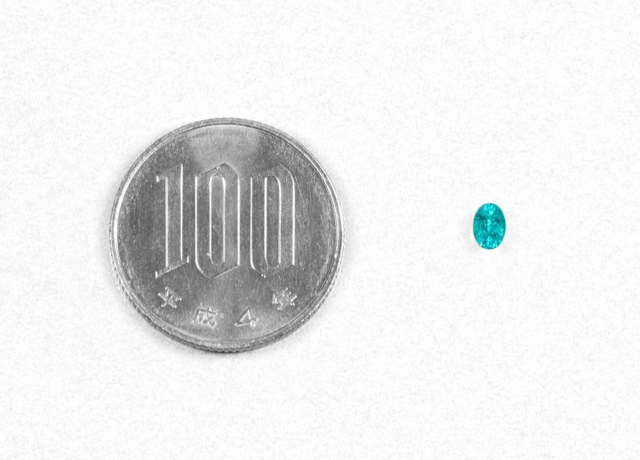 ブラジル産バターリャ鉱山パライバトルマリン0.222ct(中央宝石研究所宝石鑑別書 GRS宝石鑑別書 GIA宝石鑑別書付)