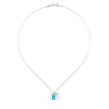ブラジル産パライバトルマリン1.433ctプラチナネックレスダイヤ0.23ct 
