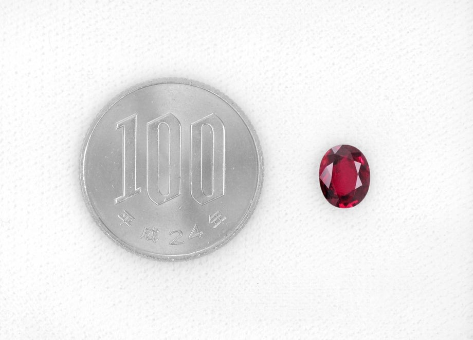 タイ産非加熱ルビー1.46ct(GRS宝石鑑別書付)