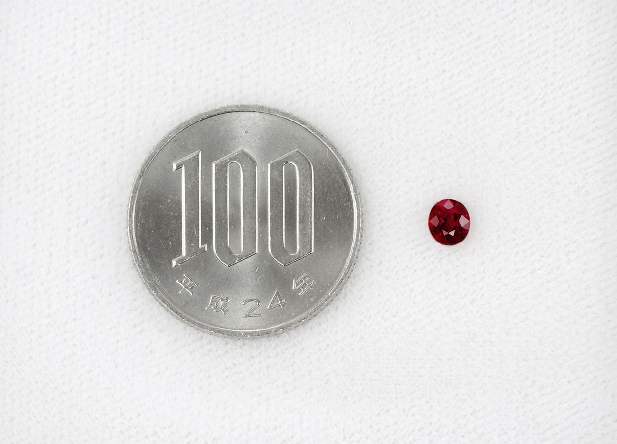 ミャンマー産非加熱ピジョンブラッドルビー0.52ct(GRS宝石鑑別書付