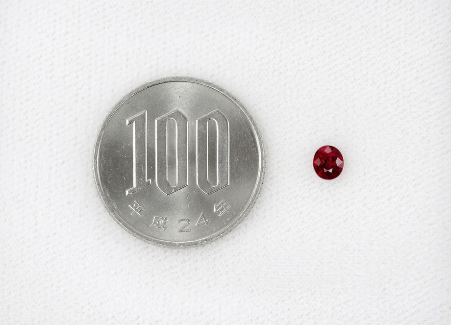 ミャンマー産非加熱ピジョンブラッドルビー0.52ct(GRS宝石鑑別書付)