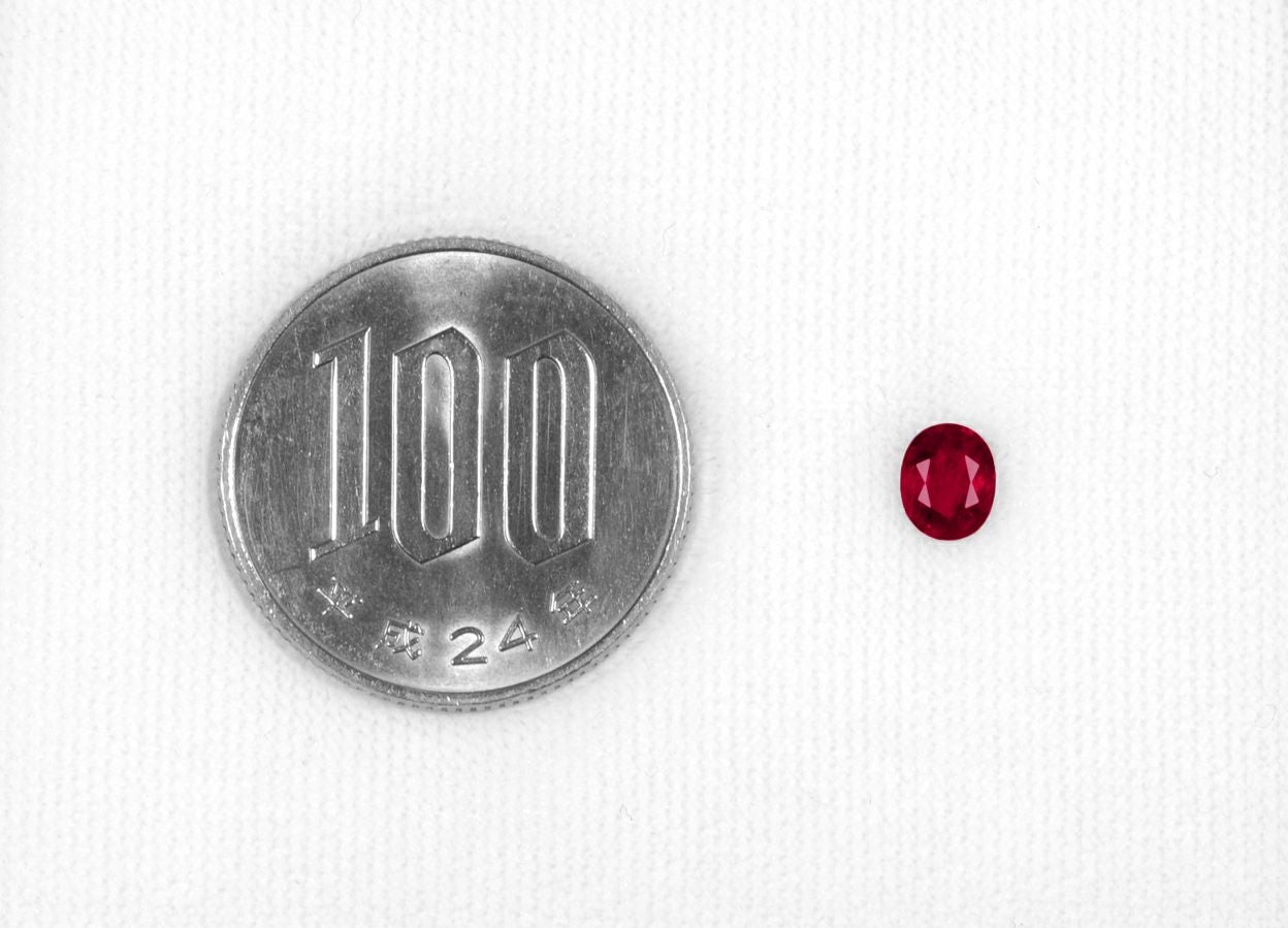 ミャンマー産非加熱ピジョンブラッドルビー0.59ct(GRS宝石鑑別書付