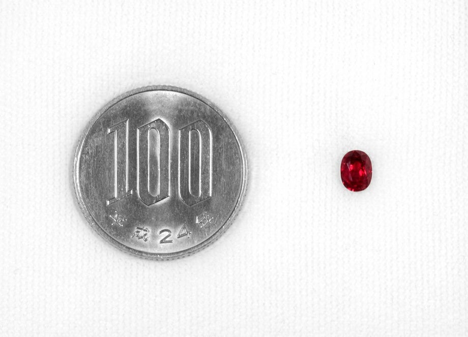 ミャンマー産非加熱ピジョンブラッドルビー0.65ct(GRS宝石鑑別書付)