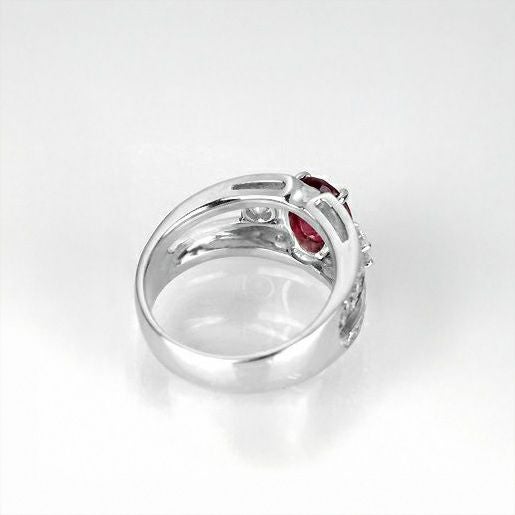 非加熱ルビー1.570ctプラチナリングダイヤ0.80ct付(GIA宝石鑑別書付)