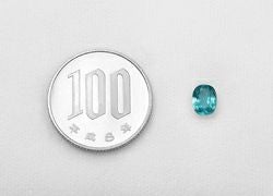 ブラジル産バターリャ鉱山パライバトルマリン0.739ct(中央宝石研究所宝石鑑別書)