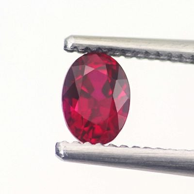 ミャンマー産非加熱ピジョンブラッドルビー0.44ct(GRS宝石鑑別書付)