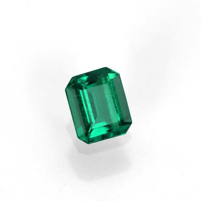 コロンビア産ムゾー鉱山エメラルドノンエンハンスメントエメラルドカット0.20ct(GIA宝石鑑別書付)