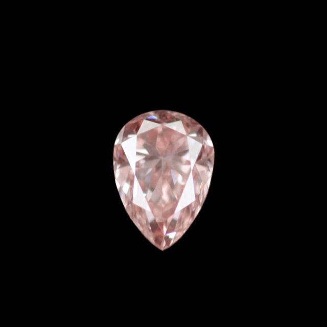 ピンクダイヤモンド0.17ct FANCY ORANGY PINK VS-2(GIAダイヤモンド鑑定書付)