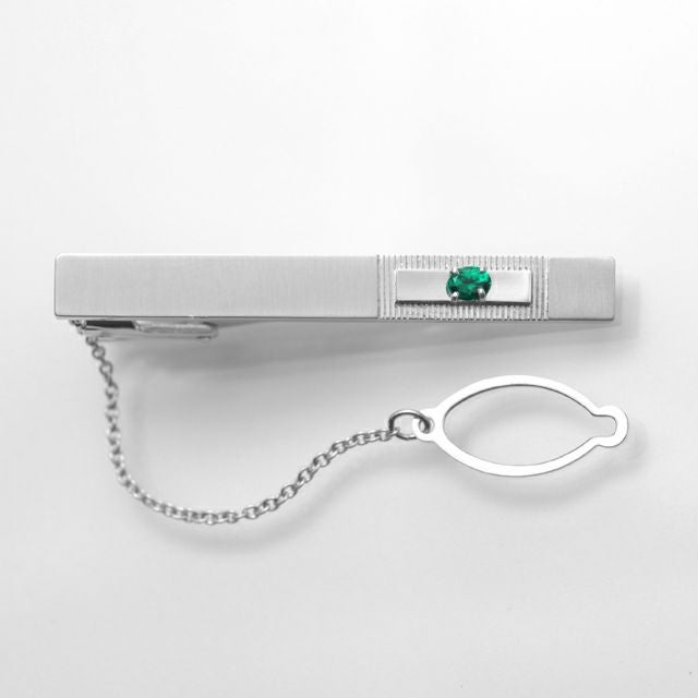 エメラルド0.14ctシルバータイホルダー