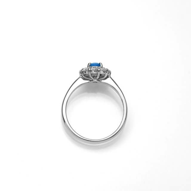 ブラジル産パライバトルマリン0.53ctプラチナリング0.50ct付(GEM RESEARCH SWISSLAB宝石鑑別書付)