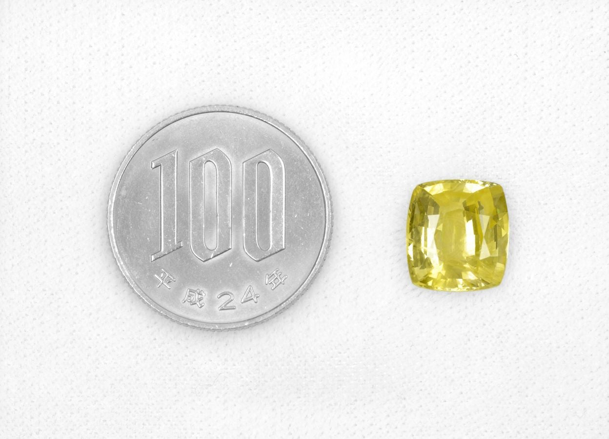 非加熱イエローサファイア6.27ct(GIA宝石鑑別書付)