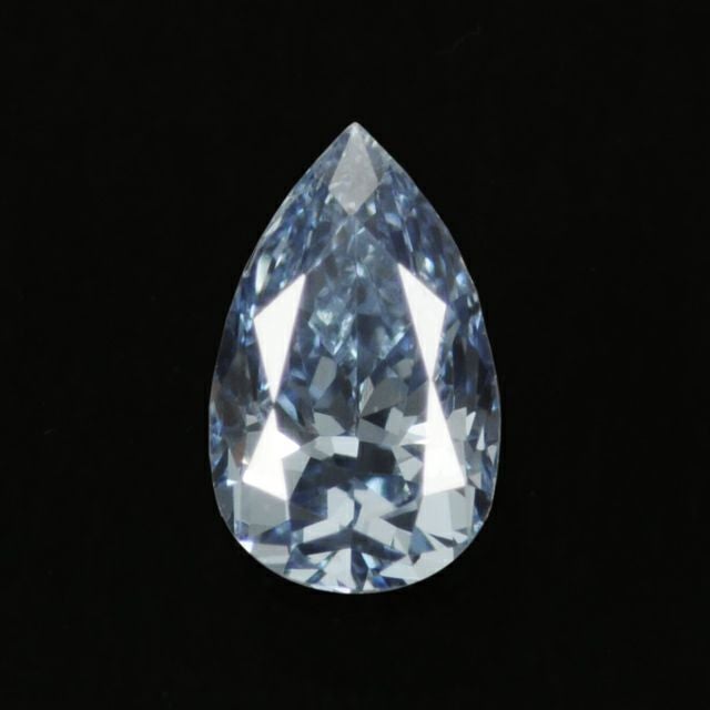  ブルーダイヤモンド0.118ct FANCY VIVID BLUE SI-2(GIAダイヤモンド鑑定書付）
