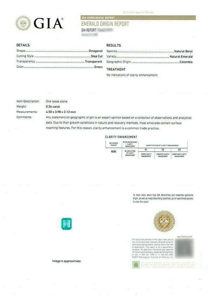 GIA宝石鑑別書付)
