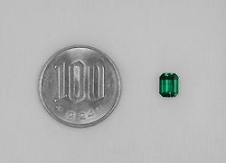コロンビア産ムゾー鉱山エメラルド0.949ct(中央宝石研究所宝石鑑別書付)