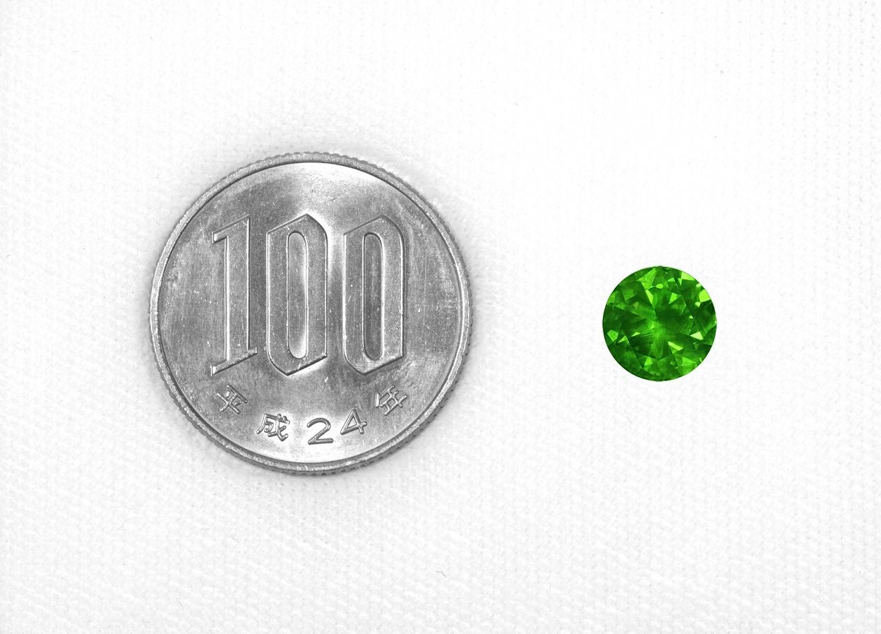 ロシア産デマントイドガーネット2.21ct(中央宝石研究所宝石鑑別書 GIA宝石鑑別書付)
