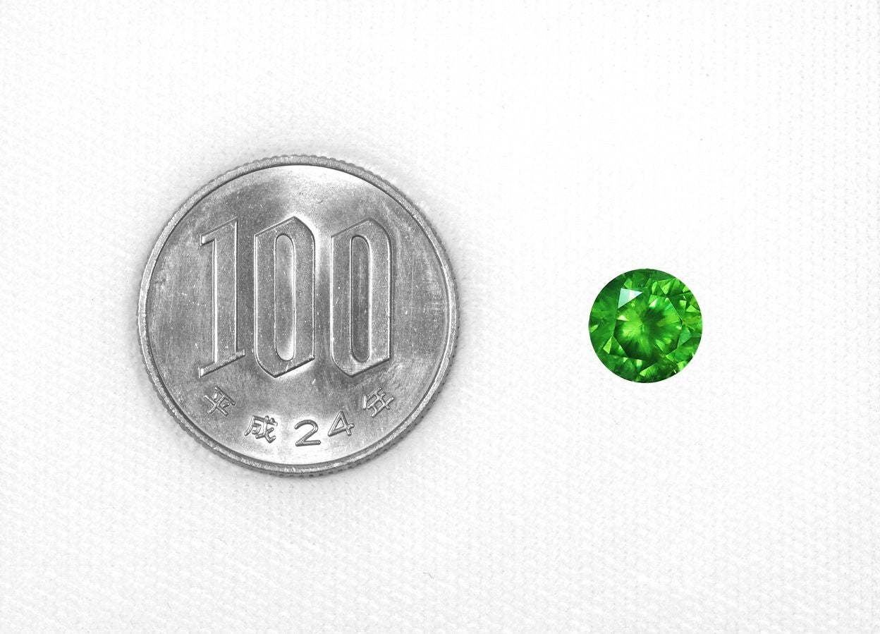 ロシア産デマントイドガーネット2.17ct(中央宝石研究所宝石鑑別書 GIA