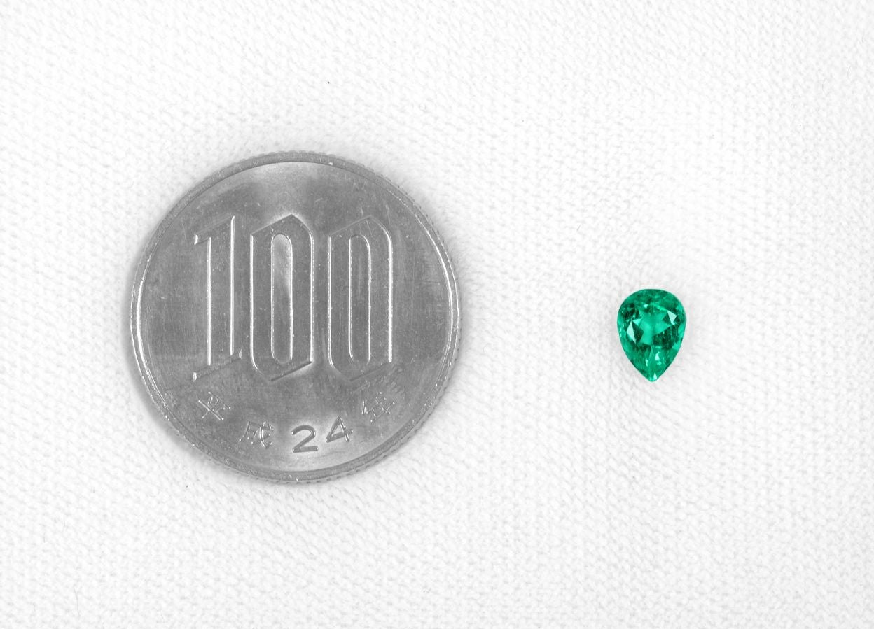 コロンビア産無処理エメラルド(ノンオイル)0.49ct(GIA宝石鑑別書付