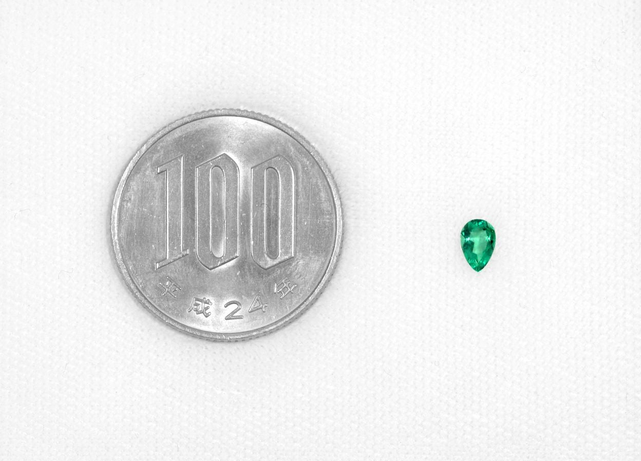 コロンビア産無処理エメラルド(ノンオイル)0.20ct(GIA宝石鑑別書付