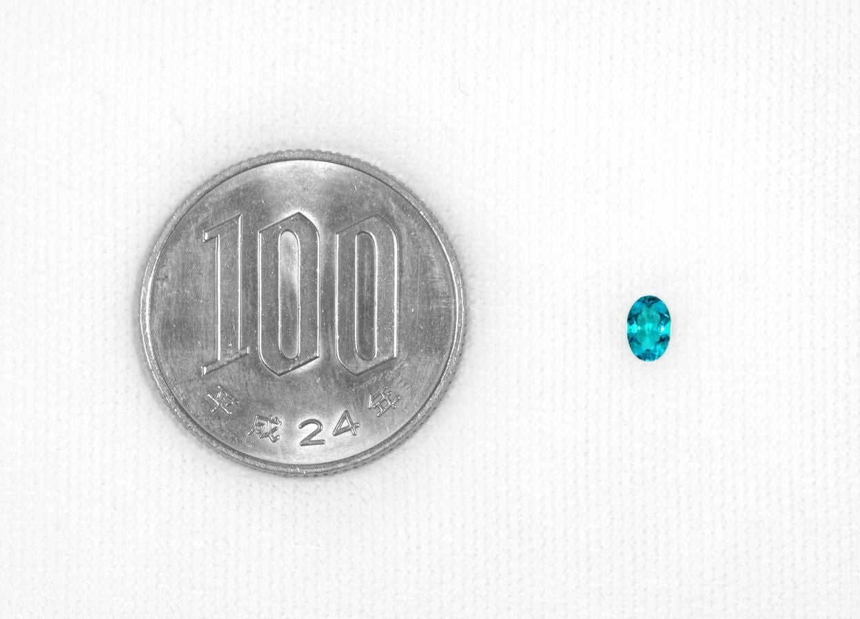 ブラジル産バターリャ鉱山パライバトルマリン0.174ct(中央宝石研究所