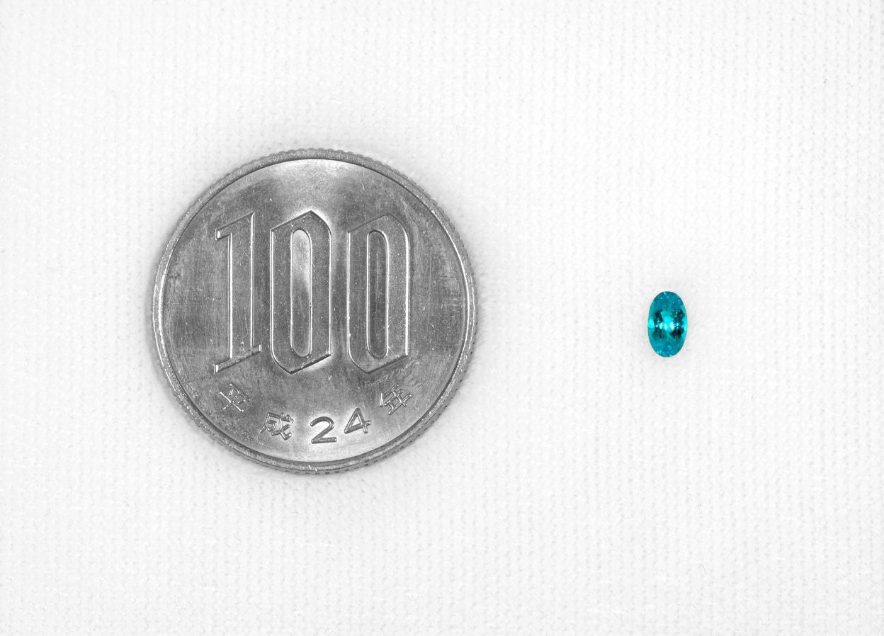 ブラジル産バターリャ鉱山パライバトルマリン0.175ct(中央宝石研究所