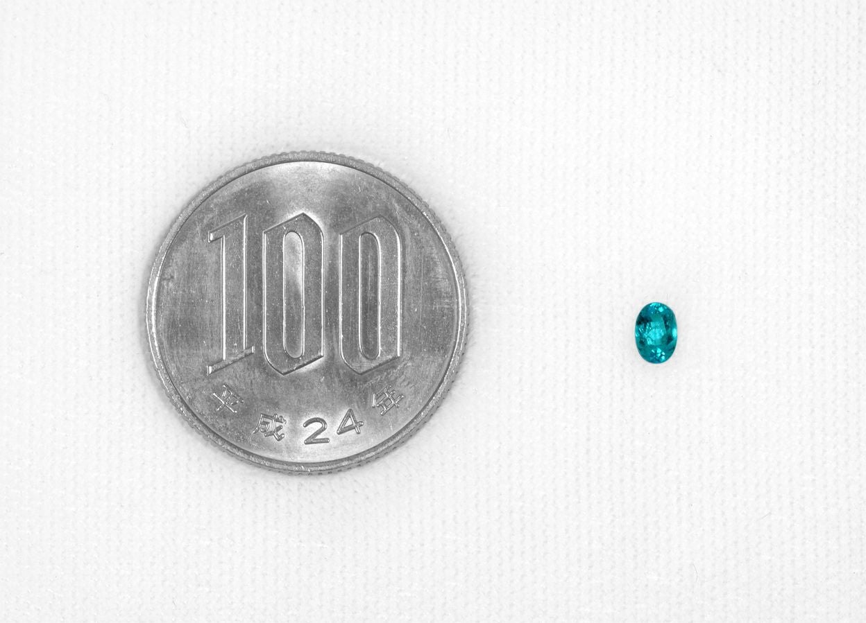 ブラジル産バターリャ鉱山パライバトルマリン0.171ct(中央宝石研究所宝石鑑別書付)