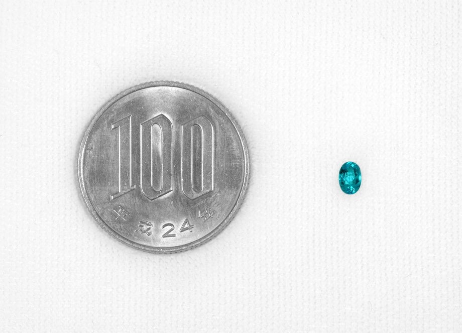 ブラジル産バターリャ鉱山パライバトルマリン0.171ct(中央宝石研究所宝石鑑別書付)