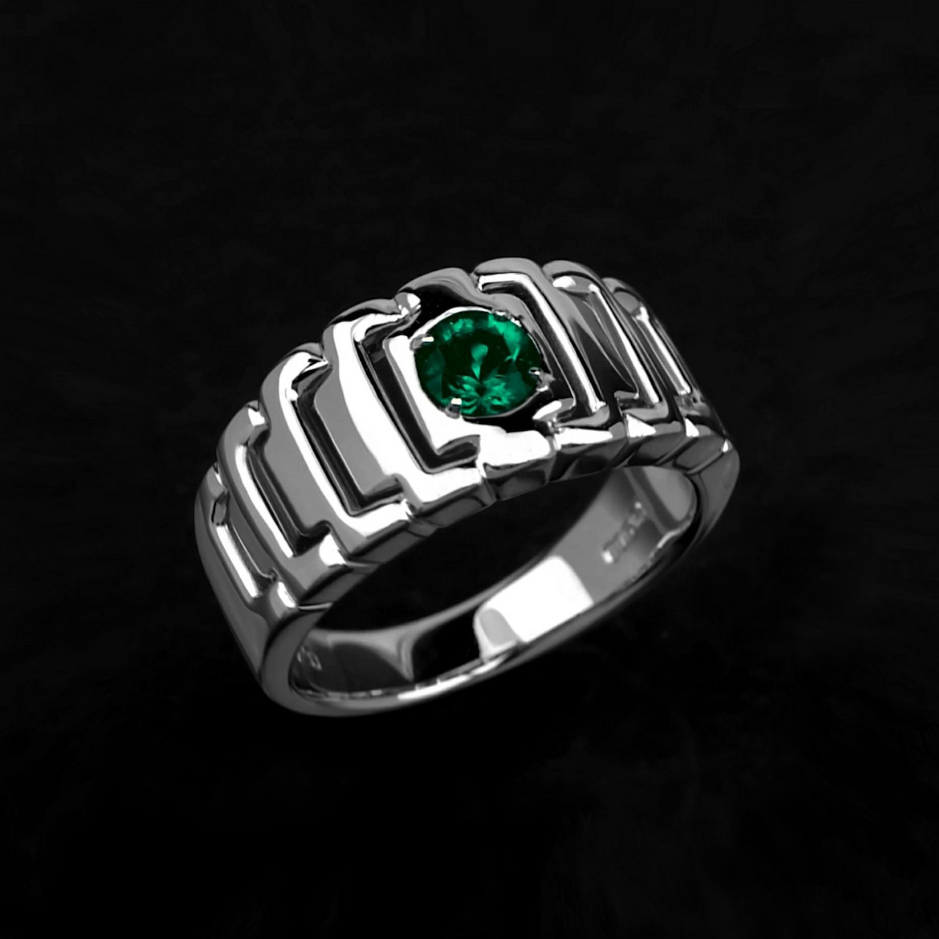 コロンビア産エメラルド0.41ctプラチナリング(GIA宝石鑑別書付)【F1】