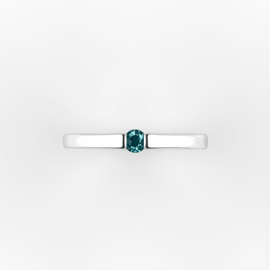 アレキサンドライト0.102ctプラチナリング付(GIA宝石鑑別書付)
